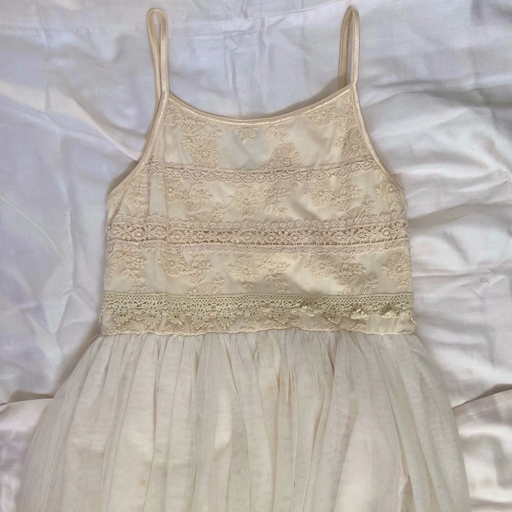 White Bohemian Summer Beach Dress